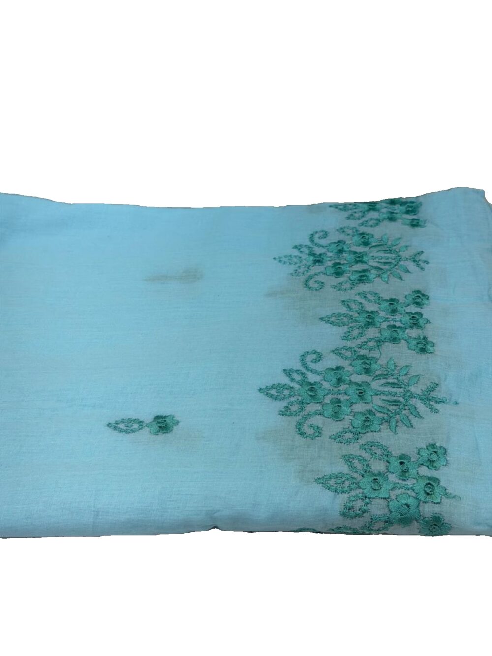 شيلة صلاة قطن هندي  6وار اللون الأزرق الفاتح.. ..،