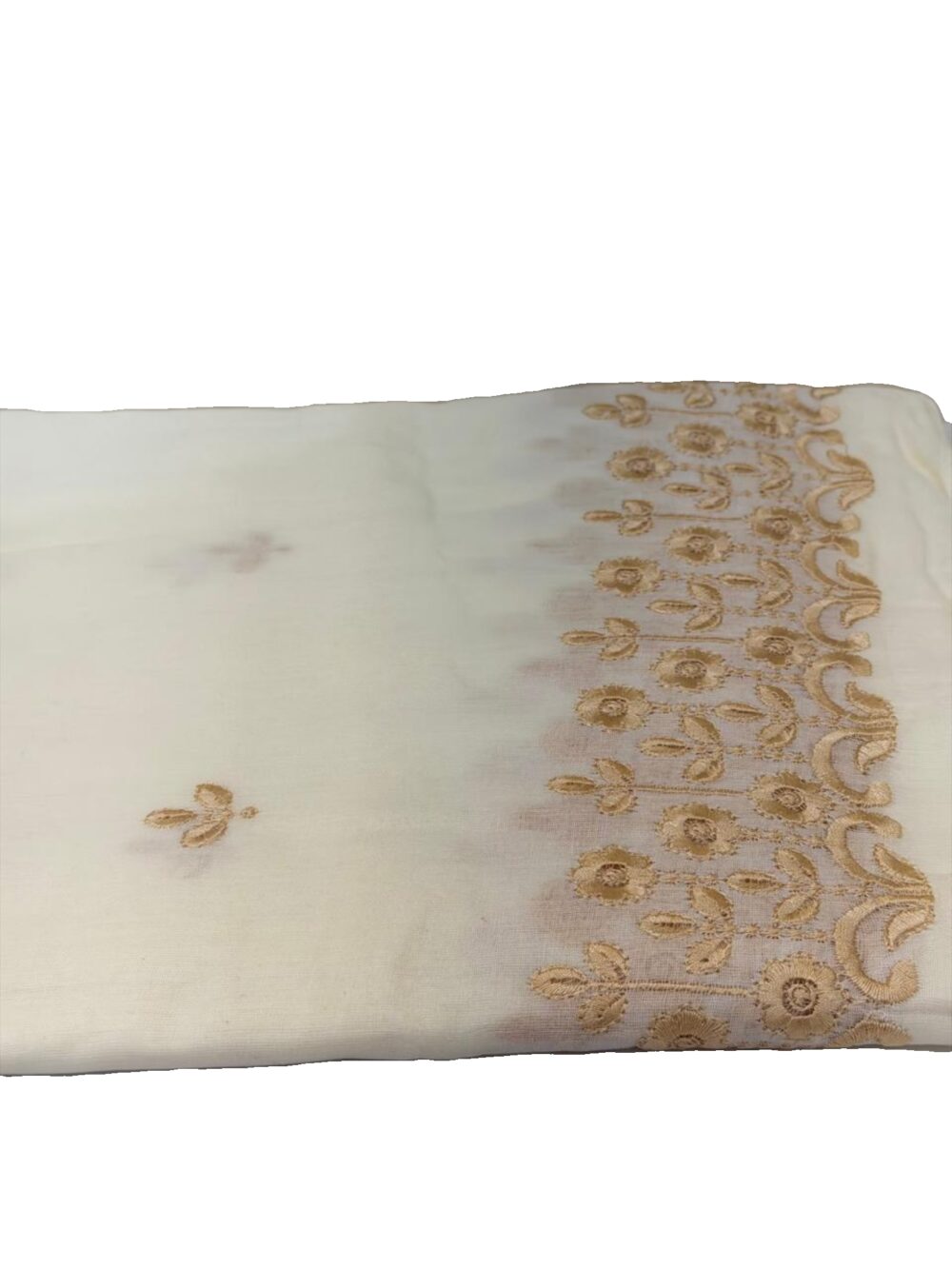 شيلة صلاة قطن هندي 6وار اللون الأبيض...،