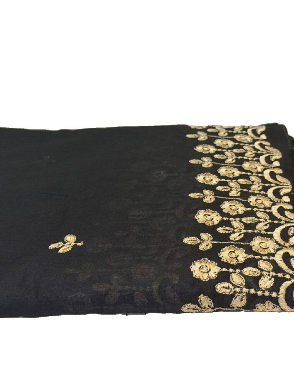 شيلة صلاة قطن هندي 6وار اللون الأسود...،