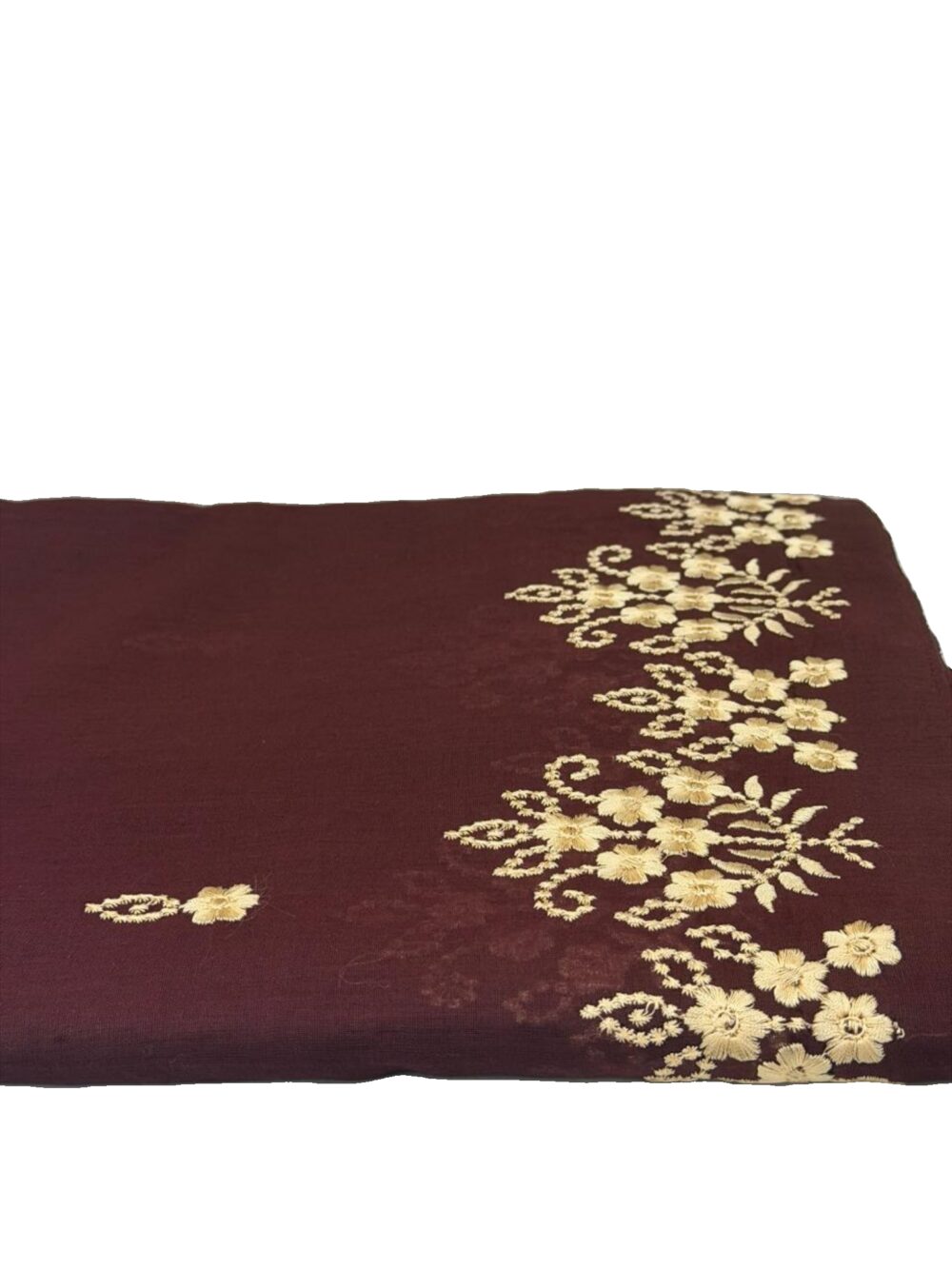 شيلة صلاة قطن هندي 6وار اللون العنابي.. ،