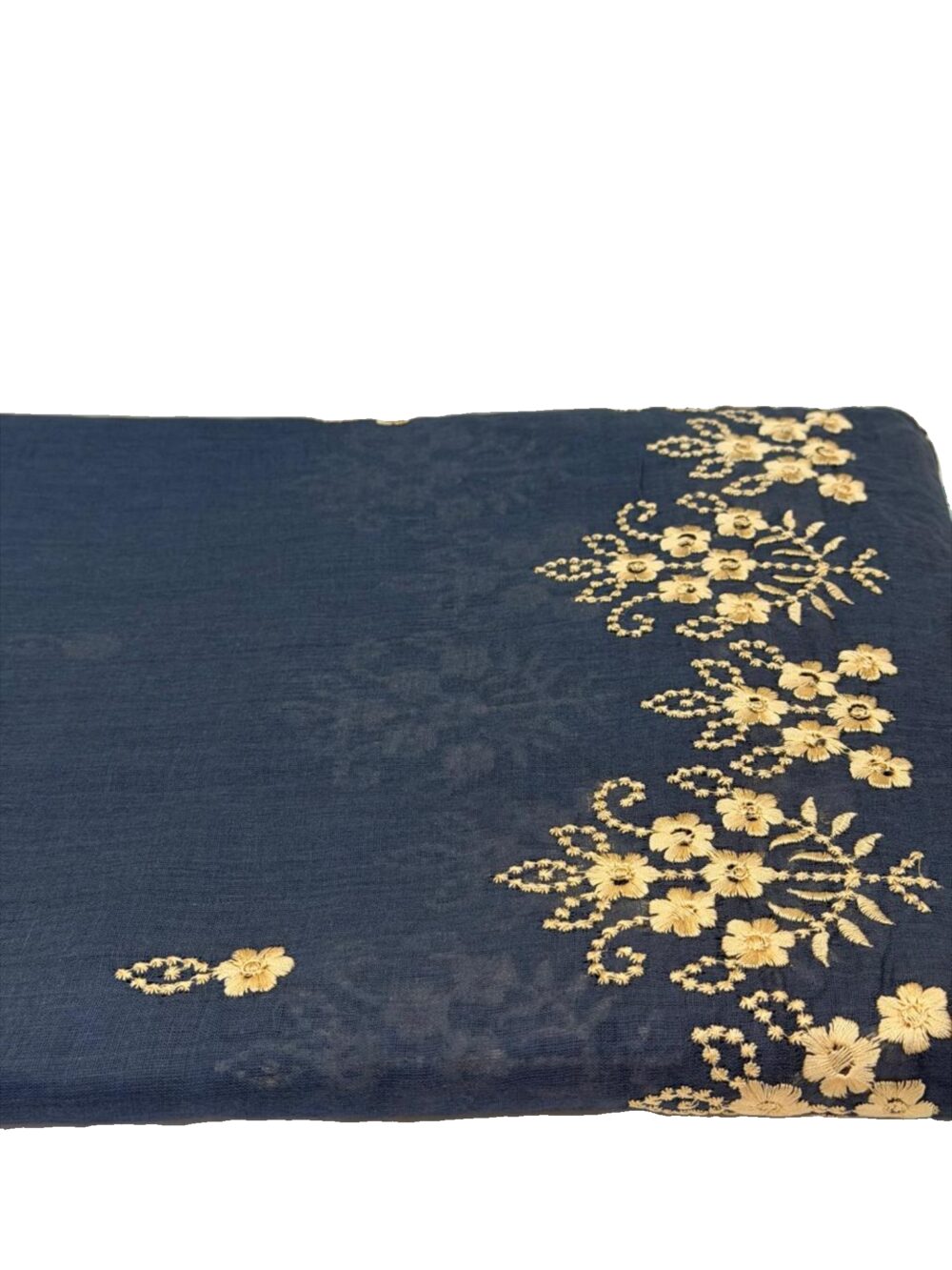 شيلة صلاة قطن هندي 6وار اللون الكحلي....،