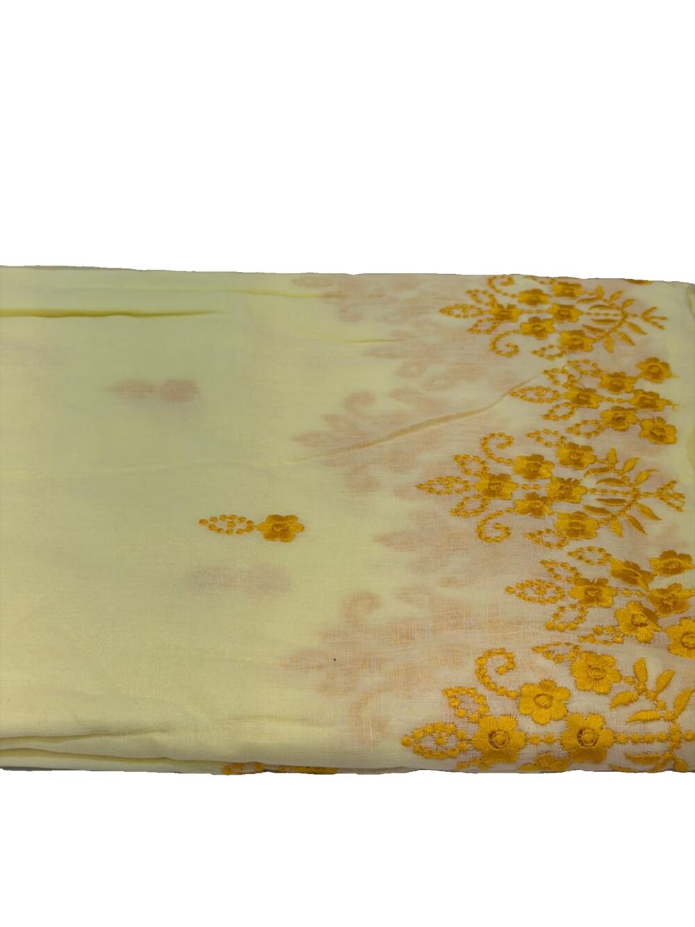 شيلة صلاة قطن هندي 6وار اللون الكريمي....،