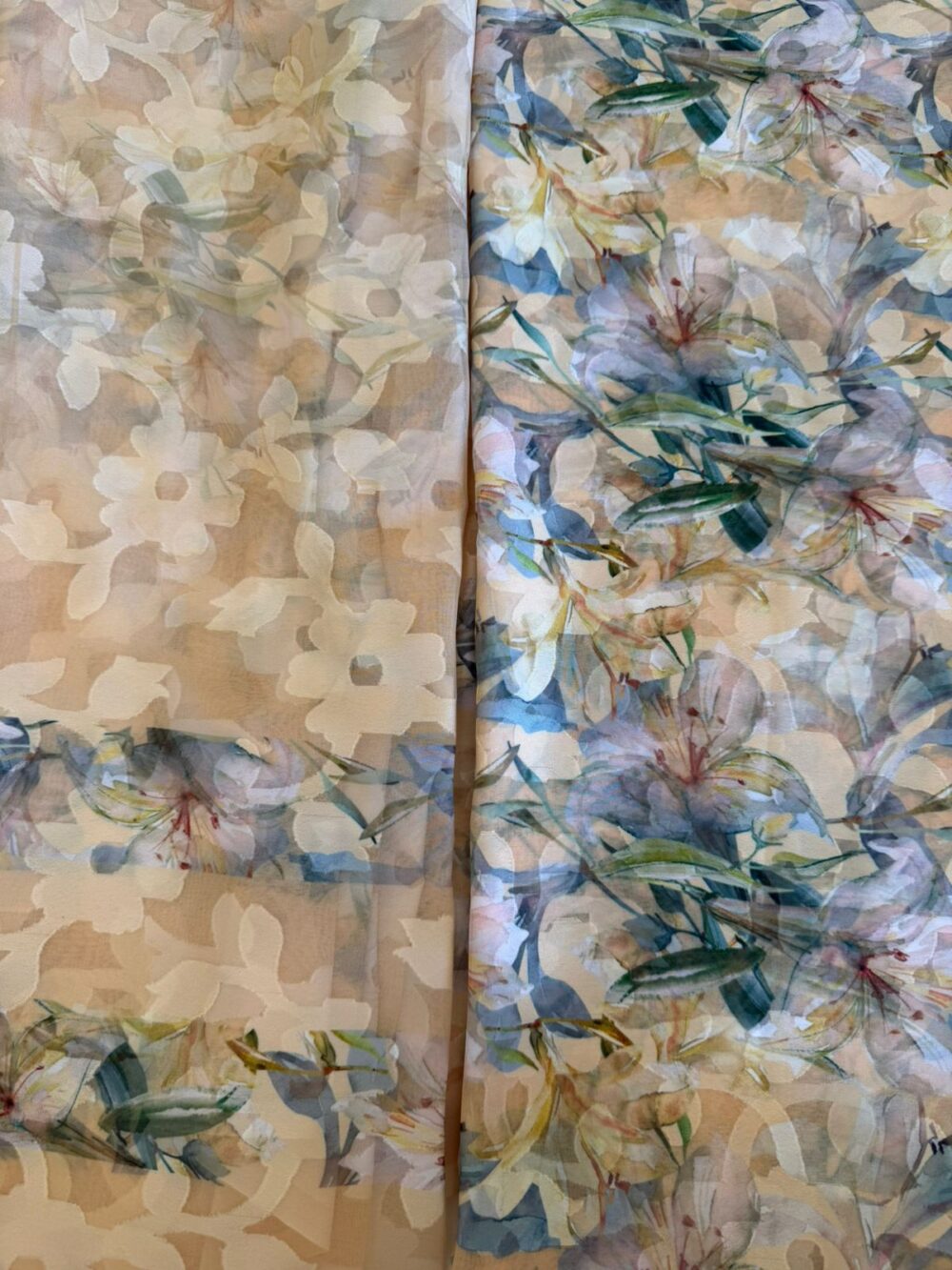 طقم جاكارد شيفون مع شيلة...،