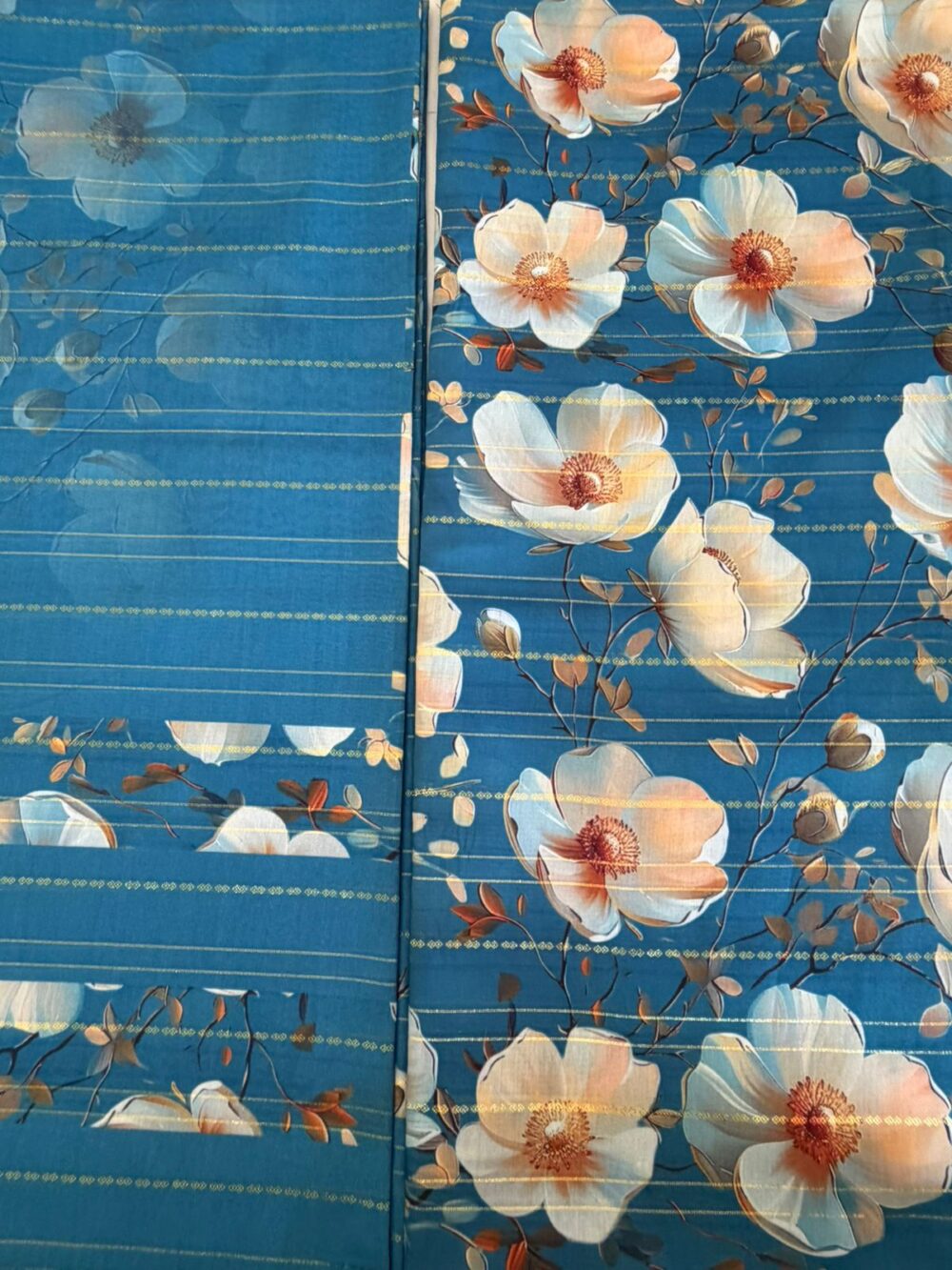 قماش قطن مع شيلة...،